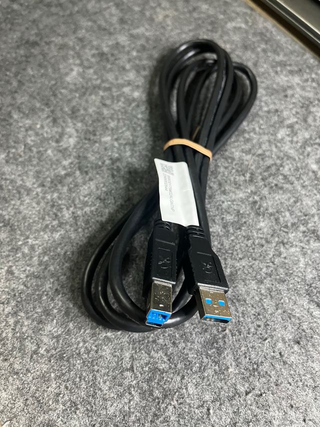 Cable USB A a B Negro 2 metros
