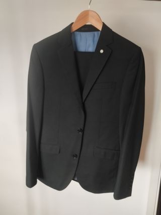 Traje americana hombre Selinac negro