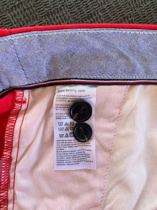 Pantalón Chino Tommy Hilfiger Rojo