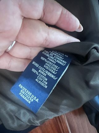 Chaqueta de cuero marrón Faconnable para hombre