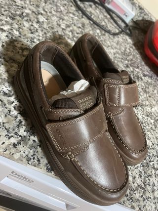 Náuticos Geox niño marrones 