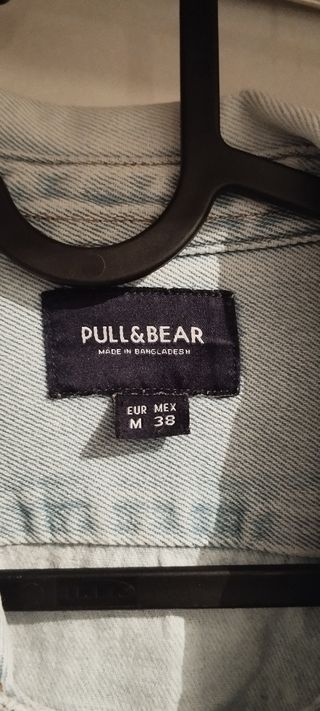 Camisa Vaquera Pull&Bear Desgastada Azul