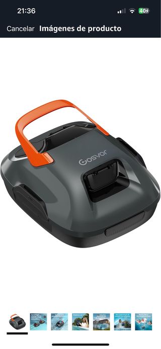 Limpia fondos Gosvor inalámbrico gris/naranja