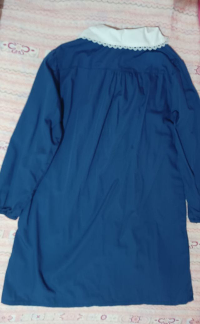 Grembiule bambina con colletto bianco