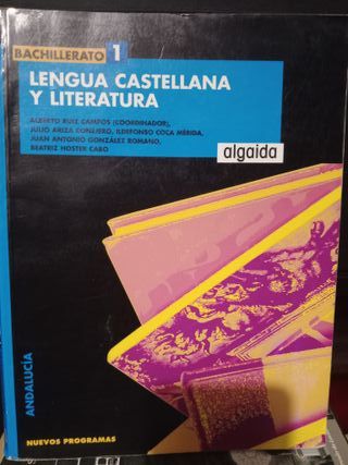 Lengua Castellana y literatura 1 bachillerato 