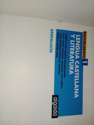 Lengua Castellana y literatura 1 bachillerato 