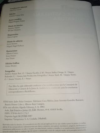 Lengua Castellana y literatura 1 bachillerato 