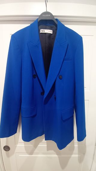 Americana Zara Azul Mujer