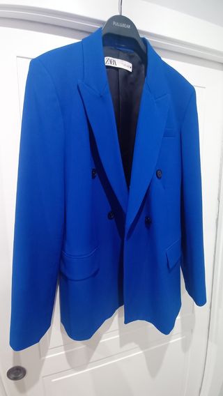 Americana Zara Azul Mujer