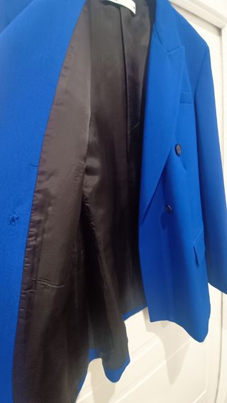 Americana Zara Azul Mujer