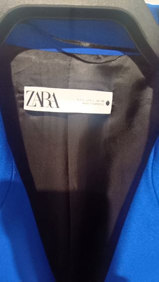 Americana Zara Azul Mujer