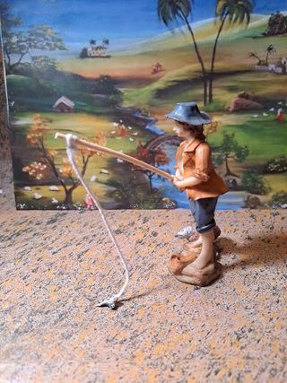 Figura de Belén de pescador 