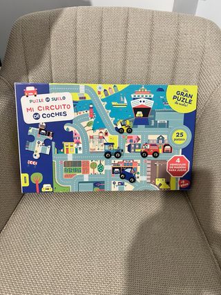 Puzzle Circuito Coches Suelo 25 Piezas