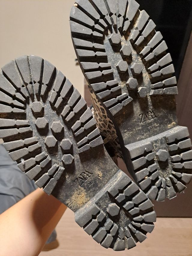 Botines con estampado de leopardo