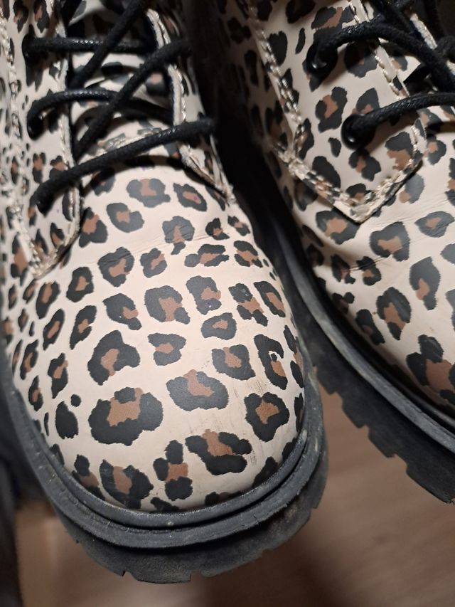 Botines con estampado de leopardo