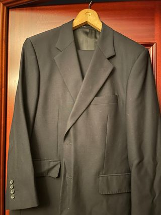 Traje de chaqueta negro para hombre
