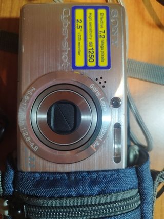 Cámara fotos Digital Sony Cyber-shot Plata + funda