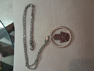 Collar Mano de Fátima Plata