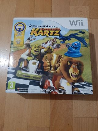 Dreamworks Super Star Kartz Wii + volante