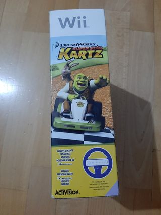 Dreamworks Super Star Kartz Wii + volante