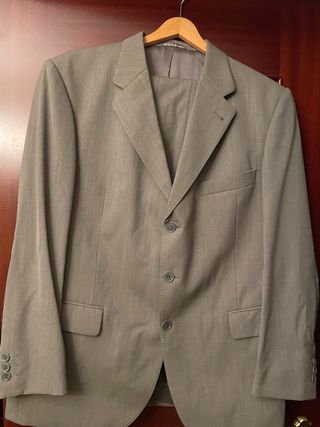 Traje de chaqueta gris para hombre