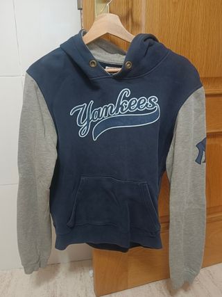 Sudadera Yankees Azul y Gris