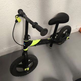 Bicicleta equilibrio BTWIN 14 negra/verde