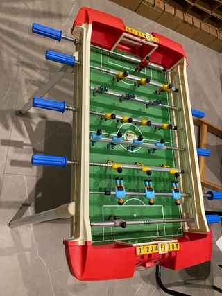 Futbolin y billar infantil vintage