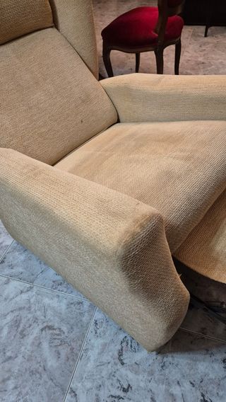 Sillón relax reclinable beige