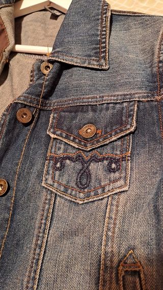 Chaqueta tejana Zara azul