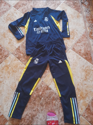 Chándal Real Madrid Adidas Azul niño