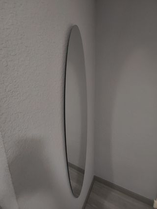 Espejo Ovalado Plateado