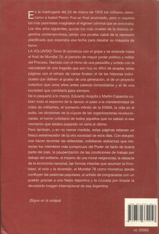 LA VOLUNTAD - TOMO III 1976-1978 - EDUARDO ANGUITA