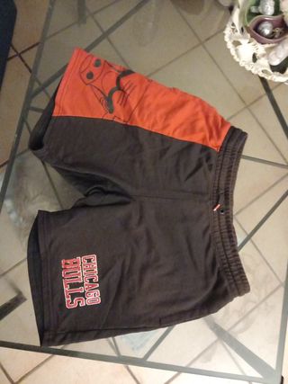 Pantalón Corto Chicago Bulls Negro y Rojo