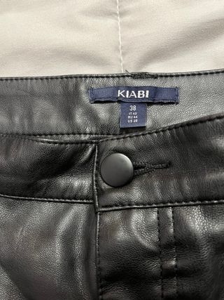 Pantalones de cuero negros