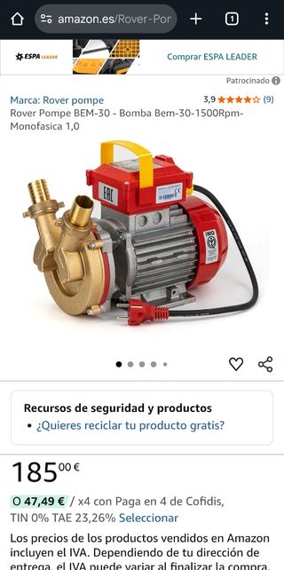 Bomba Rover Pompe BEM-30