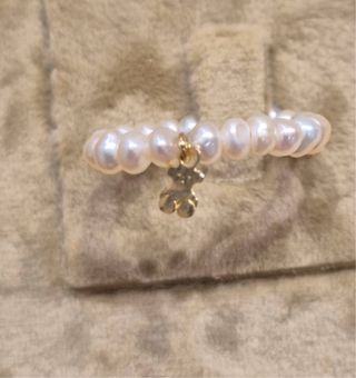 Anillo Tous Oso Perlas Oro