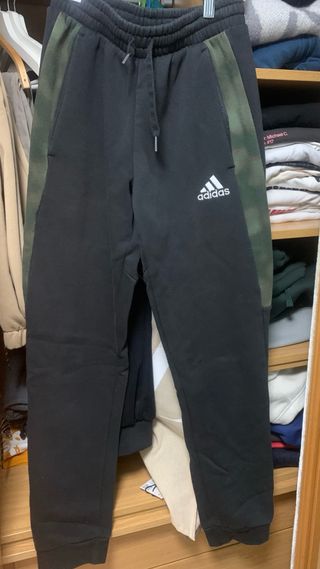 Pantalón Chándal Adidas Negro Verde Camuflaje