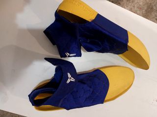 Solette scarpe da basket blu/gialle