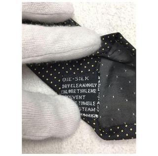 Corbata Versace Negra Lunares Original