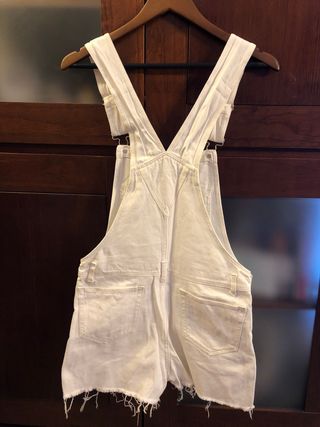 Mono corto Bershka blanco mujer