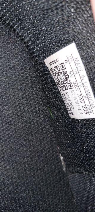 Botas de fútbol Adidas negras Talla 38 1/2
