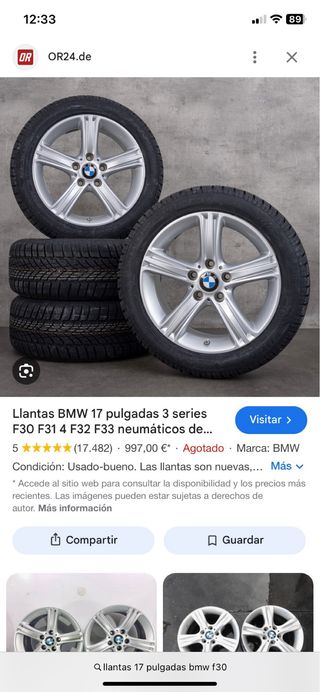 Llantas BMW 405m 18 Negras