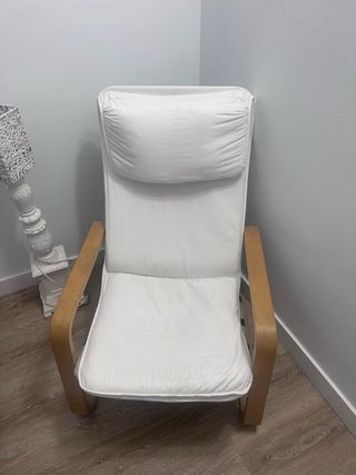 Tumbona Silla Ikea Blanca Madera