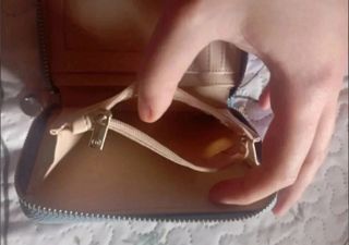 Cartera Stradivarius azul claro