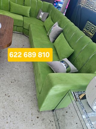 Sofá modular verde consultar precio 