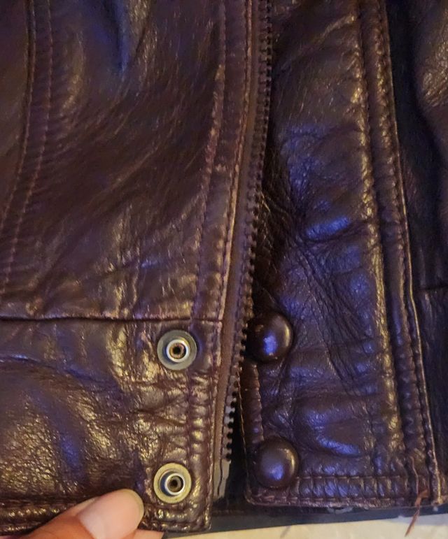 Giacca Pelle Vintage Marrone XL