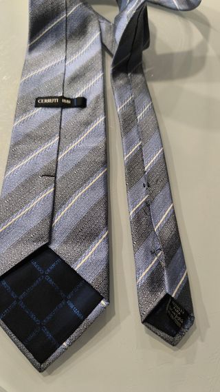 Corbata Cerruti 1881 verde oliva, verde, azul