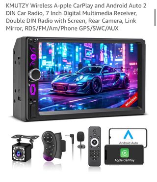 Radio Coche Doble DIN CarPlay/Android Auto
