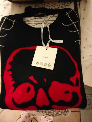 Maglione uomo MILLION&MAN nero e rosso